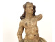 Polychrome wooden sculpture/statue of Saint Sebastian, martyr, 17th century