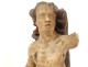 Polychrome wooden sculpture/statue of Saint Sebastian, martyr, 17th century