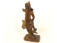 Polychrome wooden sculpture/statue of Saint Sebastian, martyr, 17th century