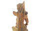 Polychrome wooden sculpture/statue of Saint Sebastian, martyr, 17th century