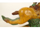 Equestrian ridge tile, glazed earthenware, Sancai horseman, China, Ming dynasty