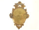 Miniature oval portrait of a woman, high-quality bronze frame, rocaille style, Louis XV, 18th century