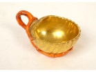 Small porcelain cup, Paris, PL Dagoty, red coral shell, Empire style, 19th century