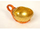 Small porcelain cup, Paris, PL Dagoty, red coral shell, Empire style, 19th century