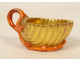 Small porcelain cup, Paris, PL Dagoty, red coral shell, Empire style, 19th century