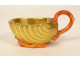 Small porcelain cup, Paris, PL Dagoty, red coral shell, Empire style, 19th century