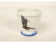 Creil Montereau earthenware egg cup, Rousseau pattern with Japanese-inspired dragonfly motif, 19th century