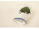 Creil Montereau earthenware egg cup, Rousseau pattern with Japanese-inspired dragonfly motif, 19th century