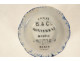 Creil Montereau earthenware egg cup, Rousseau pattern with Japanese-inspired dragonfly motif, 19th century