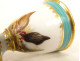 Paris porcelain egg cup decorated with a farmyard rooster, Empire gilt, 19th century