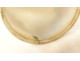 White opaline egg cup with garlands of flowers and gilt bows, Charles X style, 19th century