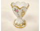 Paris porcelain egg cup with twisted floral design, Louis-Philippe style, 19th century