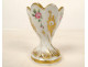 Paris porcelain egg cup with twisted floral design, Louis-Philippe style, 19th century