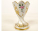 Paris porcelain egg cup with twisted floral design, Louis-Philippe style, 19th century