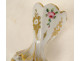 Paris porcelain egg cup with twisted floral design, Louis-Philippe style, 19th century