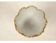 Paris porcelain egg cup with twisted floral design, Louis-Philippe style, 19th century