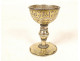 Gold and silver-plated metal egg cup in the Oriental Byzantine Ottoman style, 19th century