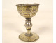 Gold and silver-plated metal egg cup in the Oriental Byzantine Ottoman style, 19th century