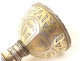 Gold and silver-plated metal egg cup in the Oriental Byzantine Ottoman style, 19th century