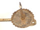 Wrought iron candlestick/light holder, 18th century