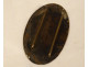 Armband with 2 metal gamekeeper plates, Lemiere Paris coat of arms, 19th century