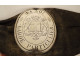Armband with 2 metal gamekeeper plates, Lemiere Paris coat of arms, 19th century