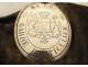 Armband with 2 metal gamekeeper plates, Lemiere Paris coat of arms, 19th century