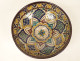 Mokhfia polychrome ceramic bowl/plate with Tronja tortoise motif, Morocco, Fez, early 20th century