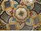 Mokhfia polychrome ceramic bowl/plate with Tronja tortoise motif, Morocco, Fez, early 20th century