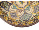 Mokhfia polychrome ceramic bowl/plate with Tronja tortoise motif, Morocco, Fez, early 20th century