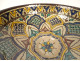 Mokhfia polychrome ceramic bowl/plate with Tronja tortoise motif, Morocco, Fez, early 20th century