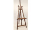 Small walnut lyre-shaped swan-neck tabletop painter's easel, 19th century