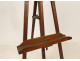 Small walnut lyre-shaped swan-neck painter's table easel, 19th century