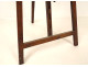Small walnut lyre-shaped swan-neck painter's table easel, 19th century