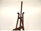 Small walnut lyre-shaped swan-neck painter's table easel, 19th century