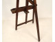 Small walnut lyre-shaped swan-neck painter's table easel, 19th century