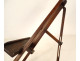 Small walnut lyre-shaped swan-neck painter's table easel, 19th century