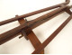 Small walnut lyre-shaped swan-neck painter's table easel, 19th century