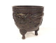 Large bronze dragon planter cachepot Taotie Nomura Kyoto Japan Meiji 19th century