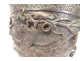 Large bronze dragon planter cachepot Taotie Nomura Kyoto Japan Meiji 19th century