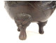 Large bronze dragon planter cachepot Taotie Nomura Kyoto Japan Meiji 19th century