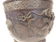 Large bronze dragon planter cachepot Taotie Nomura Kyoto Japan Meiji 19th century