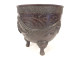 Large bronze dragon planter cachepot Taotie Nomura Kyoto Japan Meiji 19th century