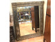 Trumeau mirror in carved wood with colonnettes and side panels, Consulate/Empire period, 18th-19th century