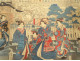 Ukiyo-e print of courtesans, Oiran brothel, Yoshitora, Meiji period, 19th century