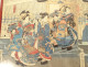 Ukiyo-e print of courtesans, Oiran brothel, Yoshitora, Meiji period, 19th century