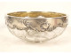 Decorative cut crystal bowl in solid silver, Minerva, Art Nouveau style, 19th century