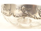 Decorative cut crystal bowl in solid silver, Minerva, Art Nouveau style, 19th century
