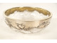 Decorative cut crystal bowl in solid silver, Minerva, Art Nouveau style, 19th century