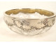 Decorative cut crystal bowl in solid silver, Minerva, Art Nouveau style, 19th century
